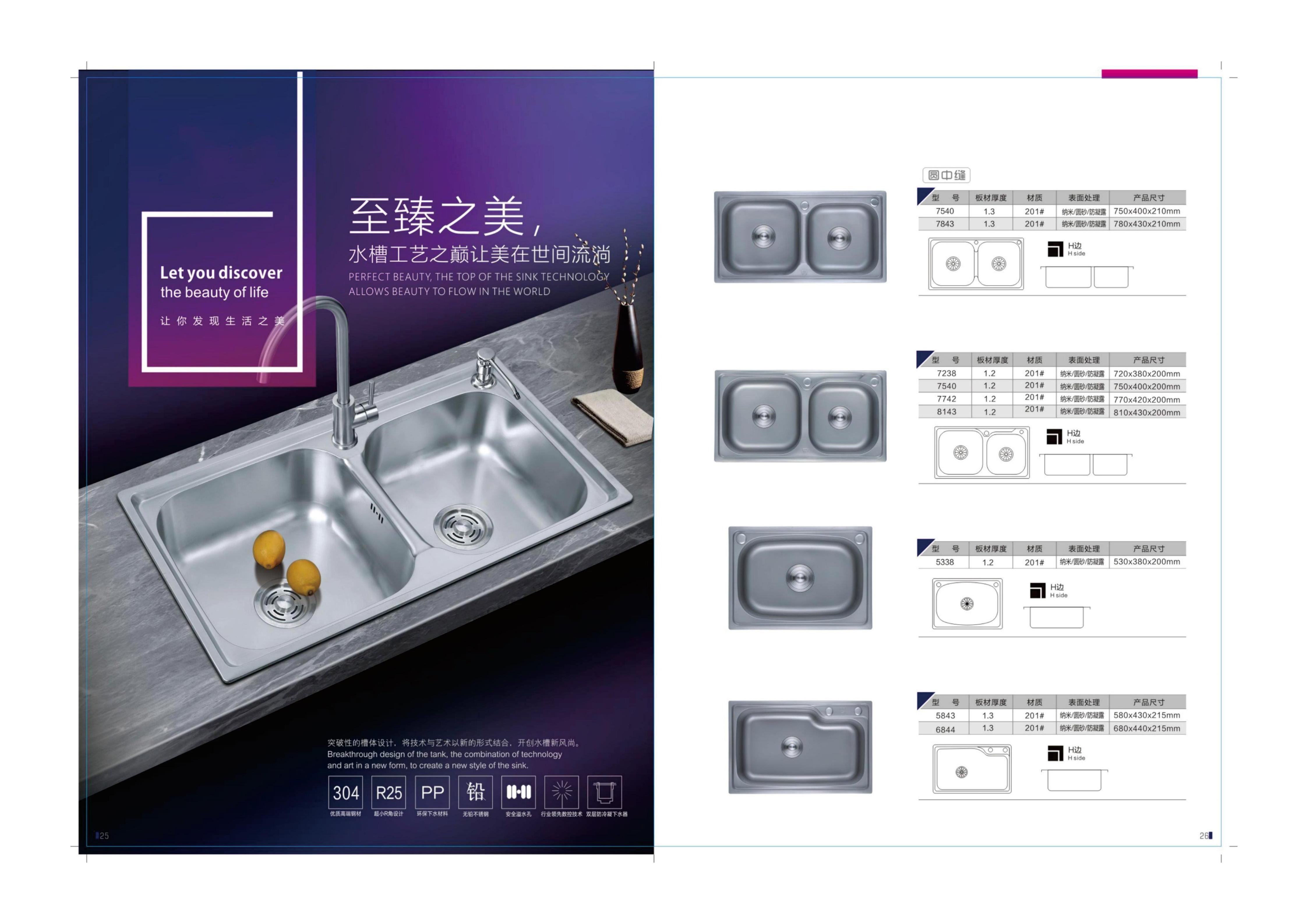 stainless steel sink