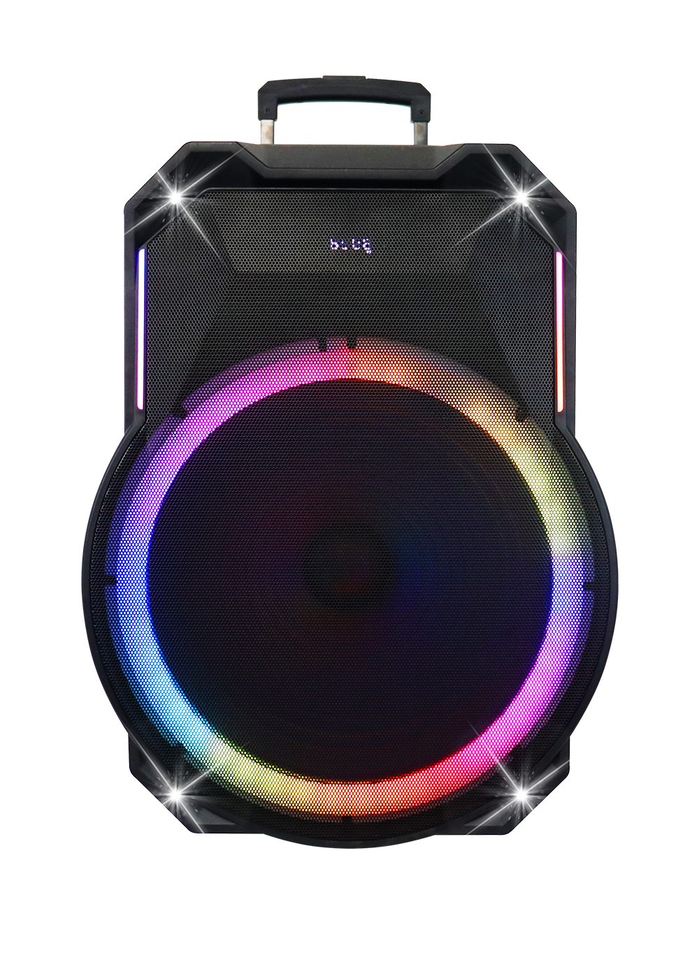 trolley speaker with ringlights