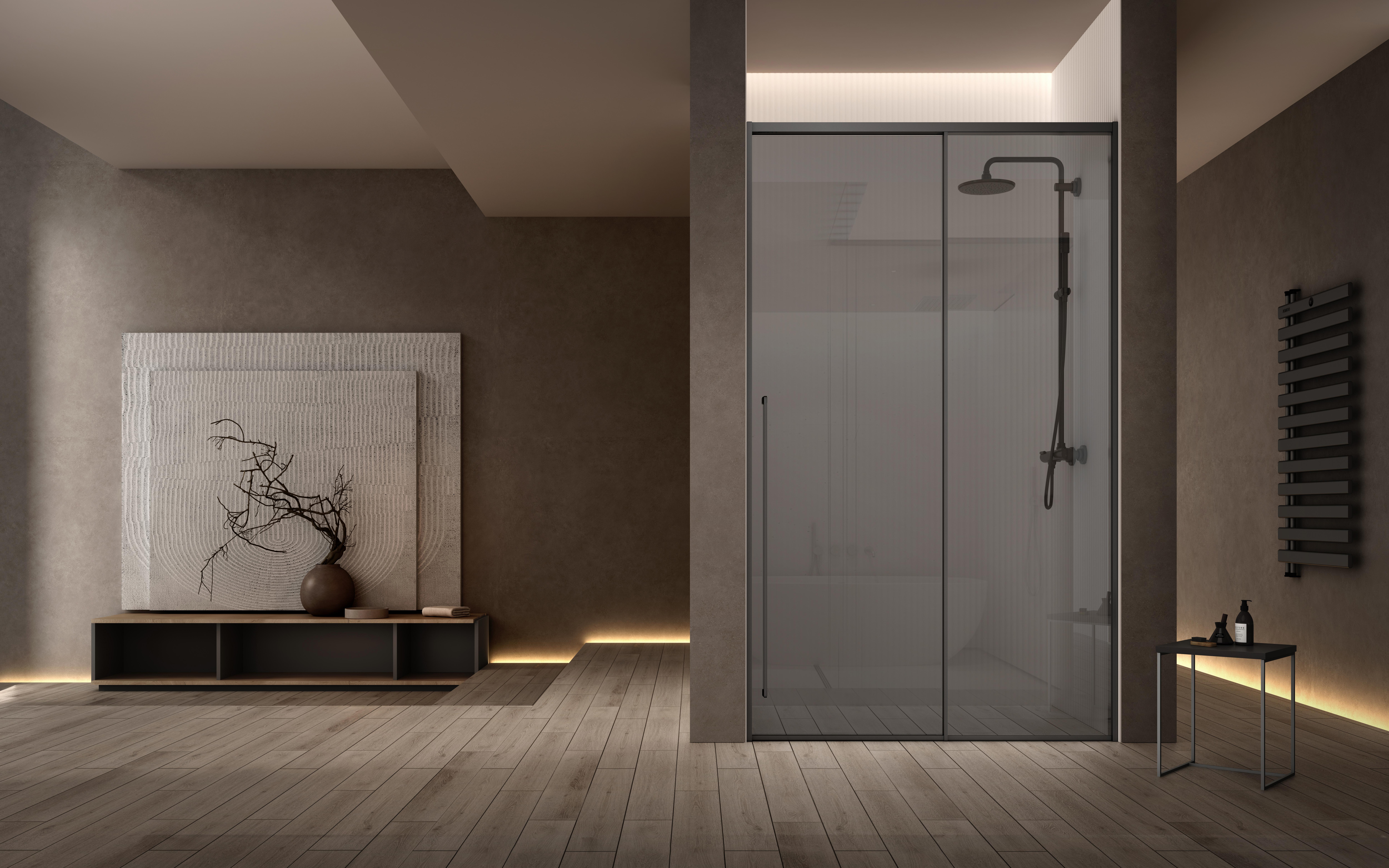 门 Neptum NPF Series Shower Enclosure SUS304 Slim Frame Sliding Door