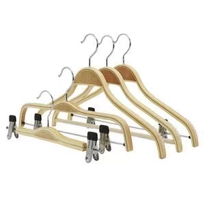: Natural Wooden Pants Hanger (Skirt Hanger)