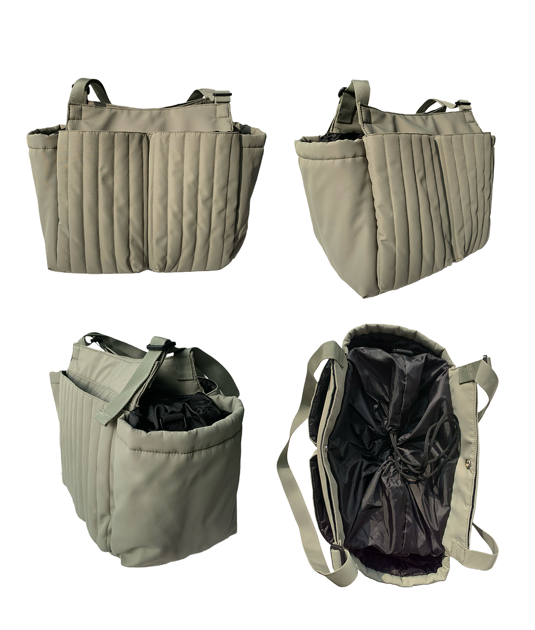Japanese Style Waterproof Multi-Pocket Mommy Bag (Handheld/Shoulder/Crossbody 3-in-1)