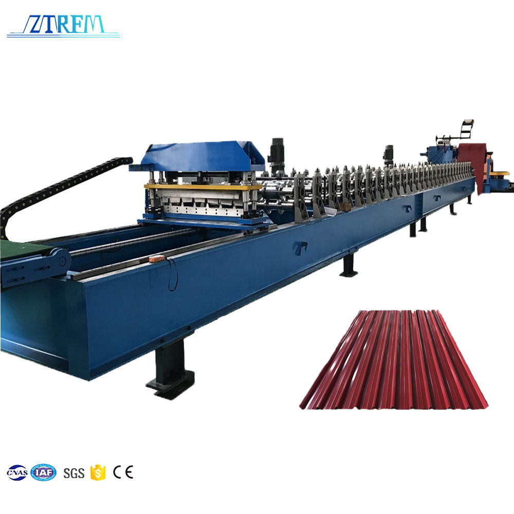 Zhongtuo High Speed Metal Roof Tile Roll Forming Machine ZTRFM-H009