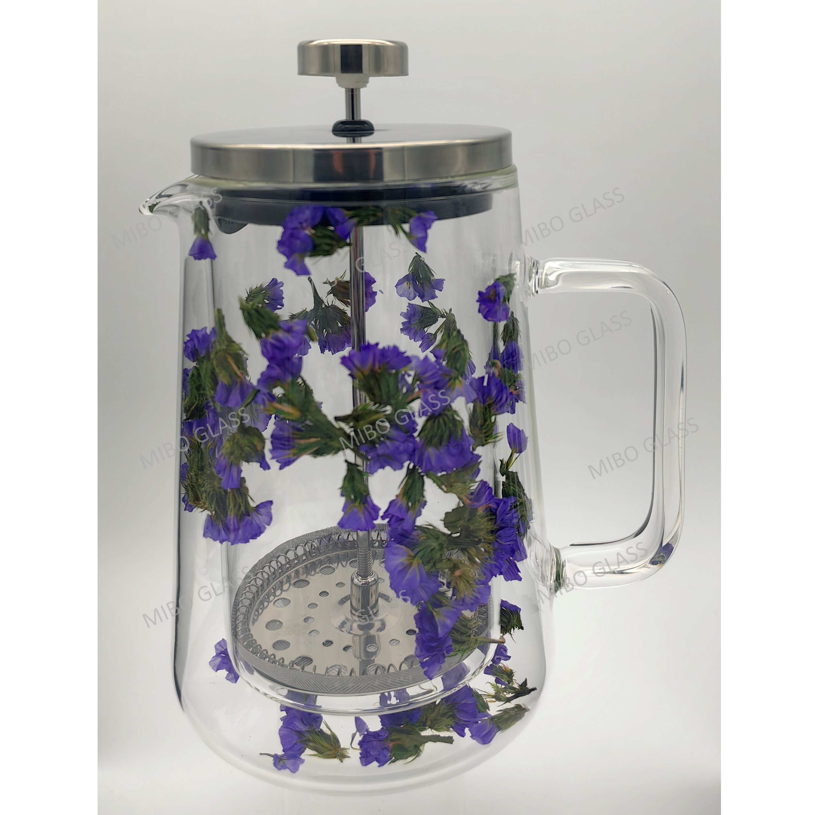 press pot,french press,nature pot,heat-resistant,double-walled glass,dried flower,stainless steel