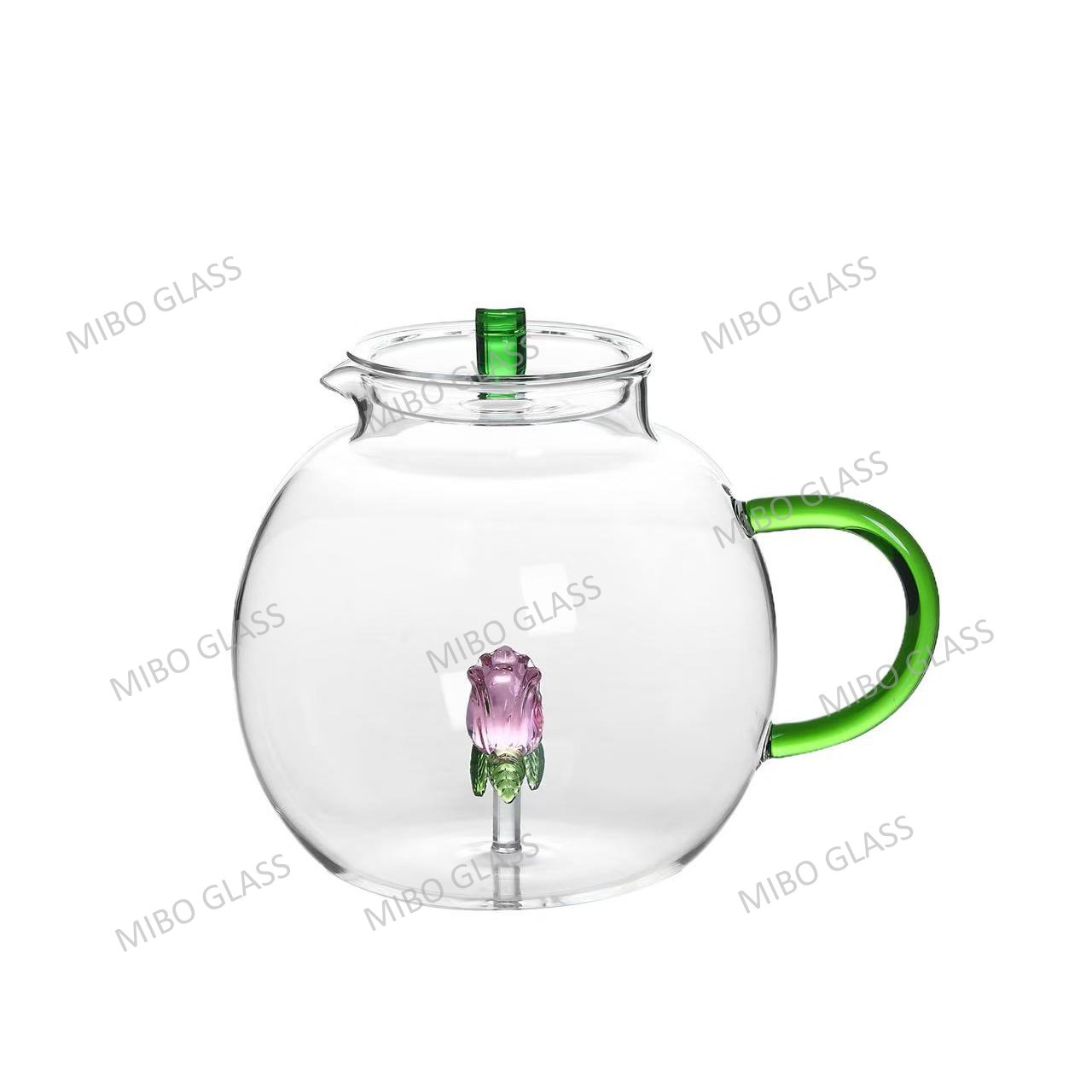 Tea pot,flower glassware teapot,patterned teapot,figure teapot,borosilicate glass teapot