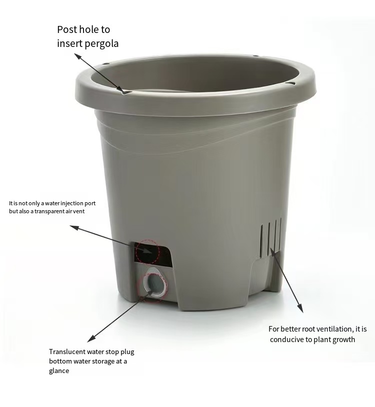 Water storage plastic root control outdoor balcony planting flowerpot