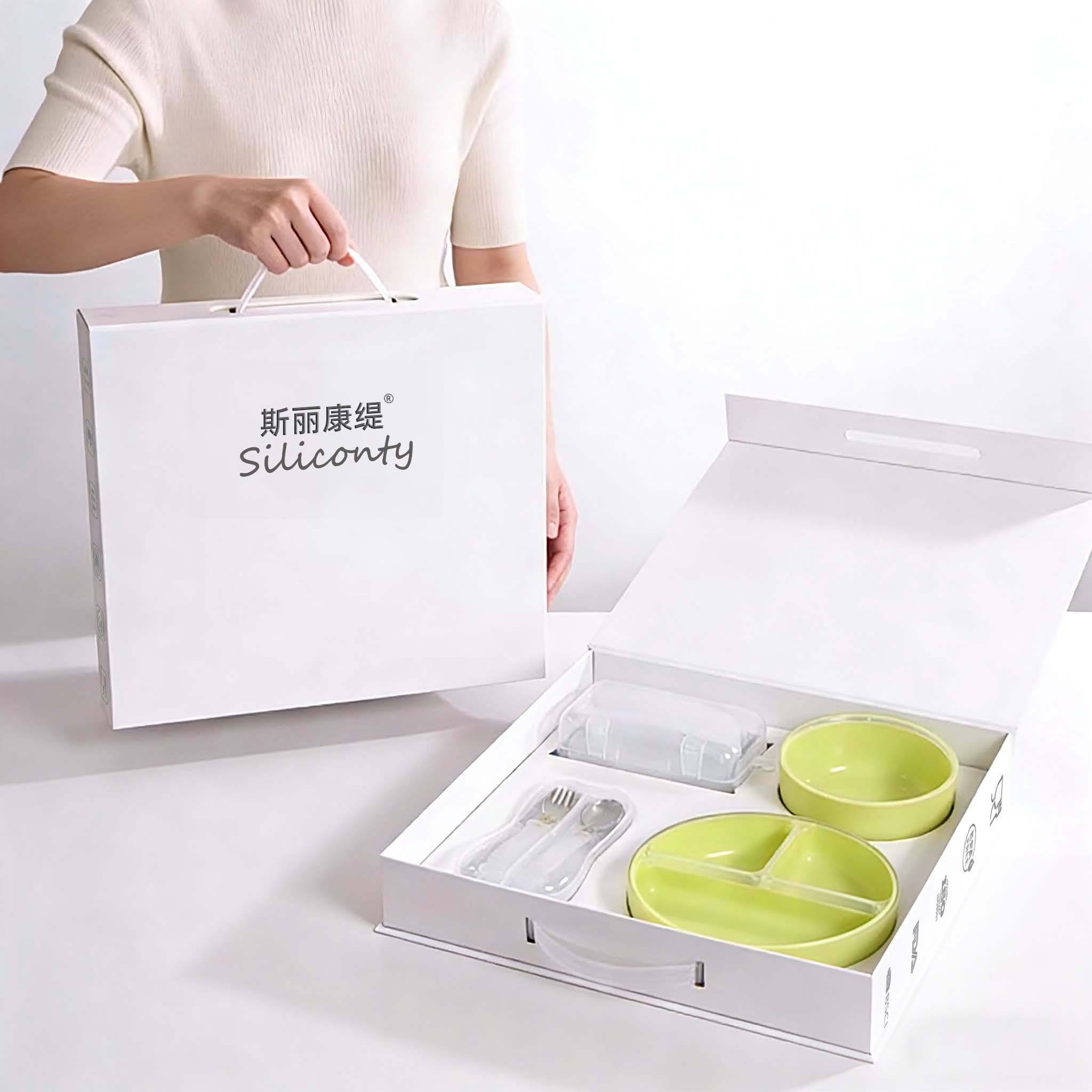 Liquid Silicone Baby Feeding Set