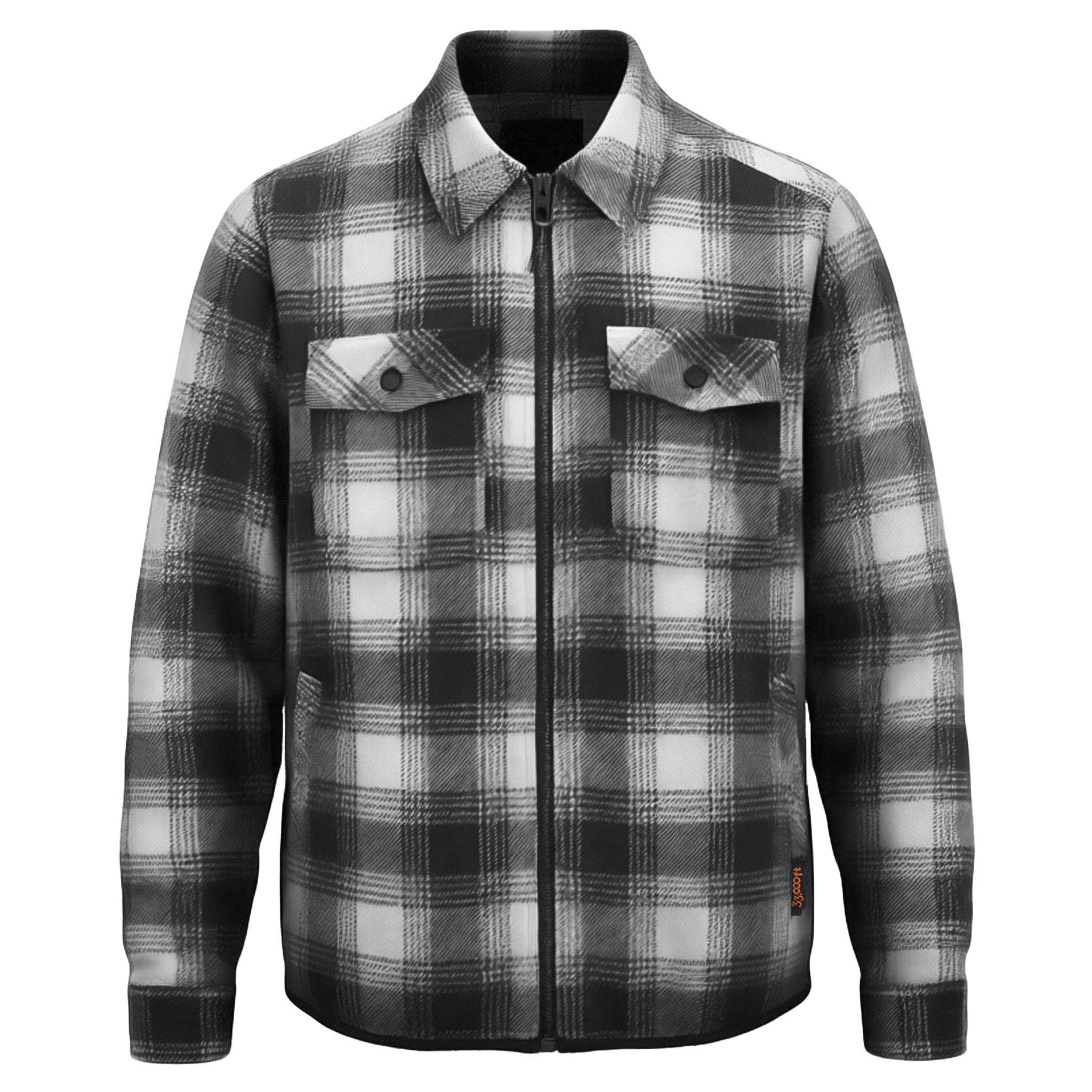 Checkered Warm-Fusion Patchwork Quilted Jacket