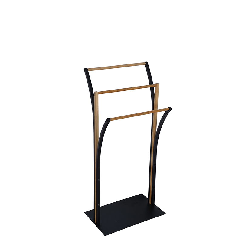 Bamboo bath towel rack