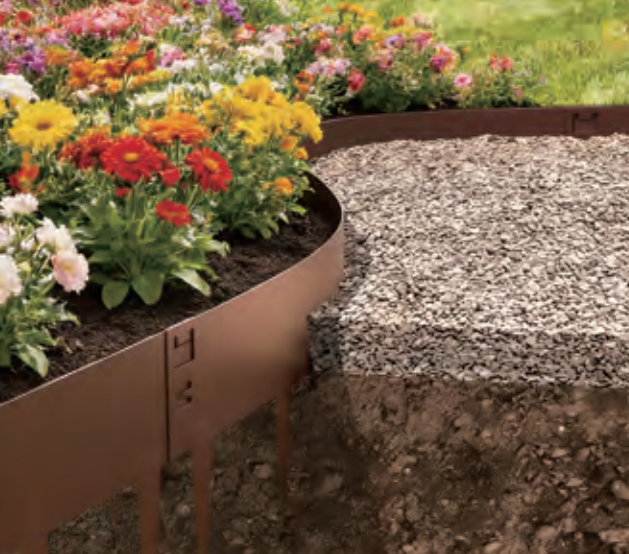 RONGYOU+Metal lawn edging border