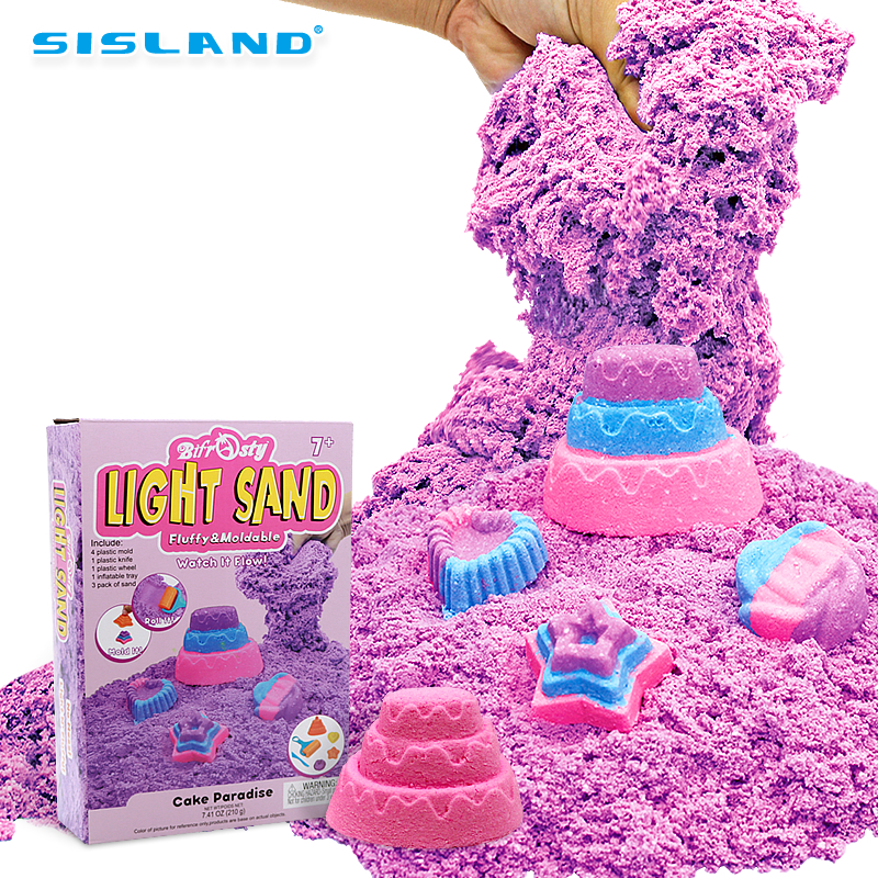 SISLNAD DIY Snow Fluffy Sand Set Sensory squeeze Toy