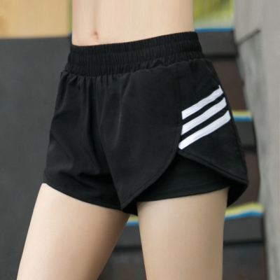 Women's 2-in-1 Sports Shorts with Inner Liner for Running and Training