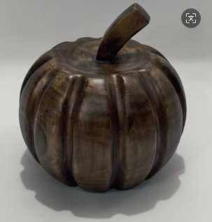 Wooden pumpkin