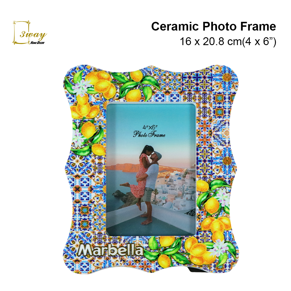 SquareFit Ceramic Photo Frame