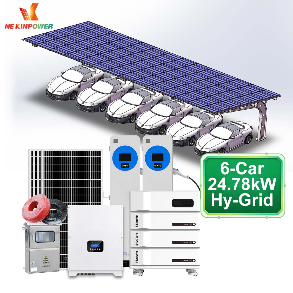 Hybrid Solar Carport Energy Storage System