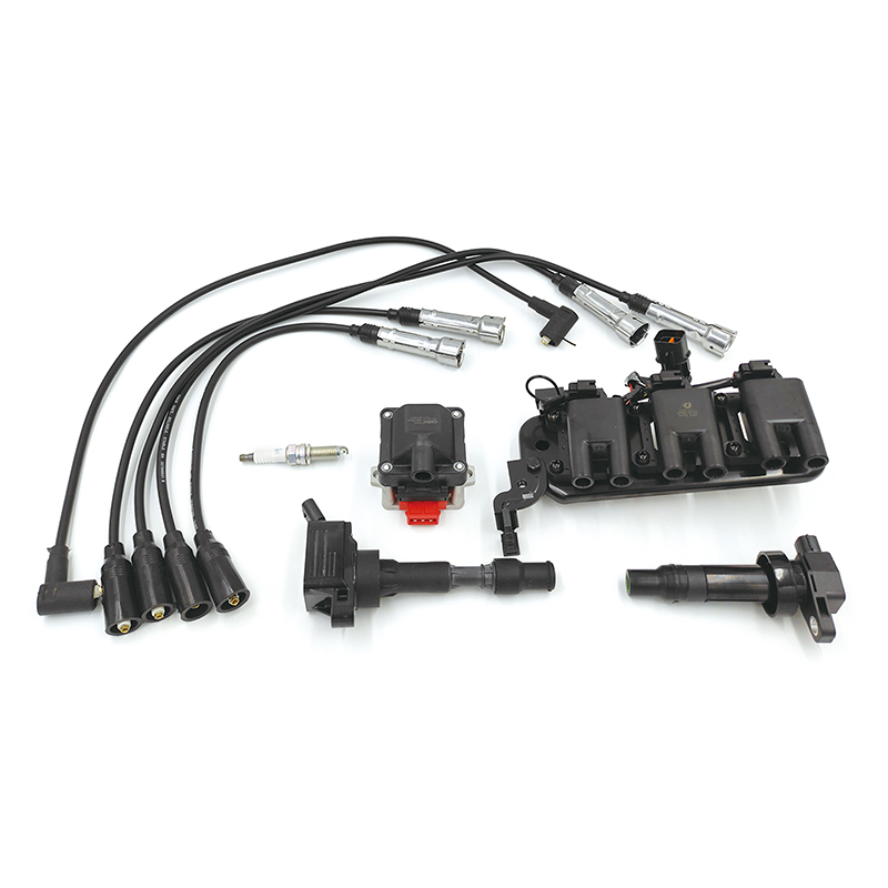 Ignition coil, electronic igniter, spark plug series