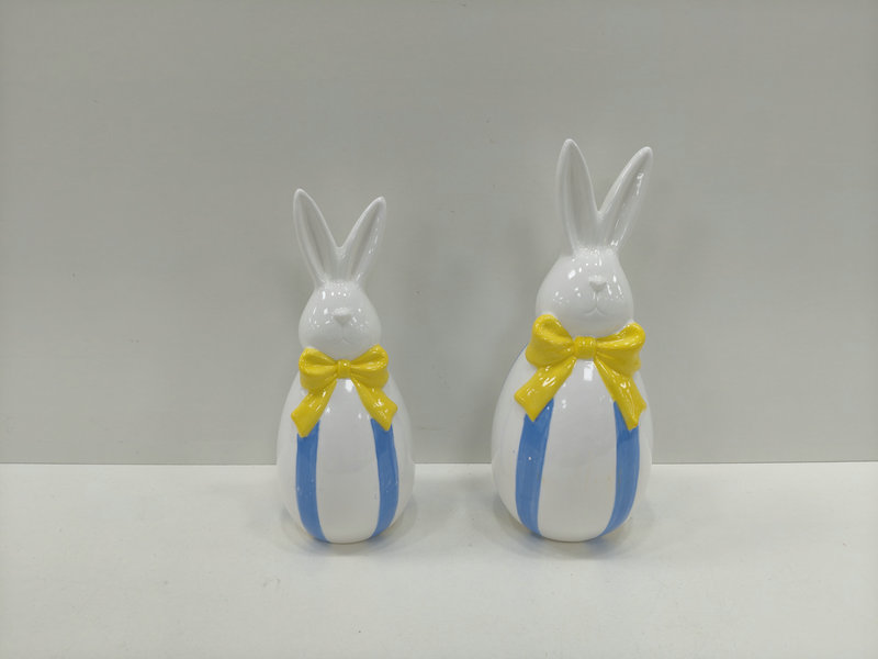 Ceramic Easter bunny decoration