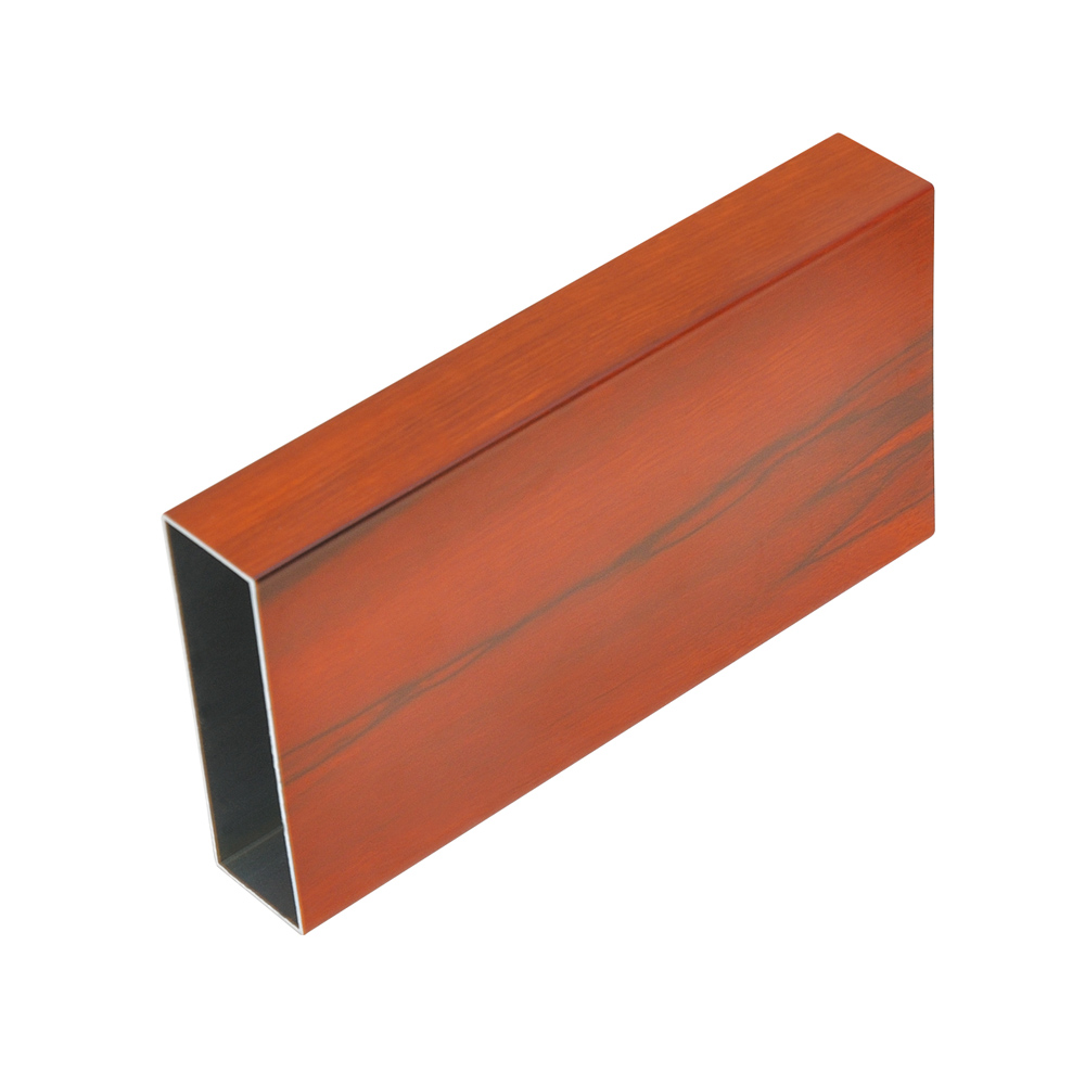 Powder Coated Aluminium Wood Grain Aluminium Window Frame Wooden Aluminum