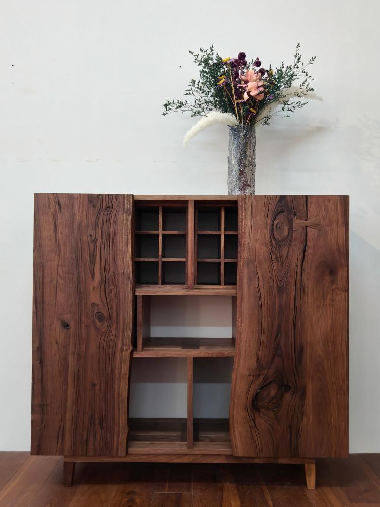 Sideboard, solid wood furniture, North American black walnut wood