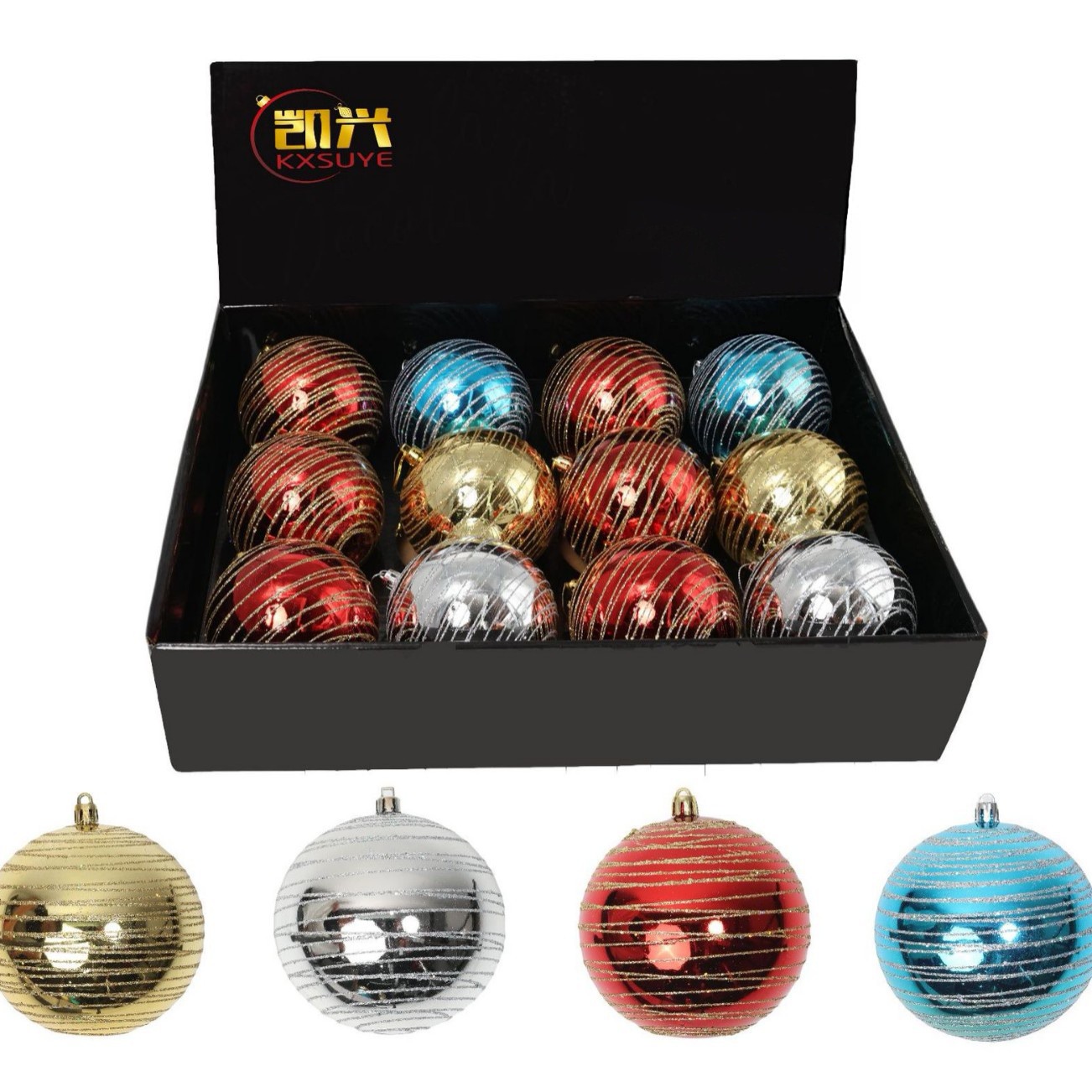 8cm Christmas Ball With Decoration