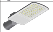Mains-powered street lights