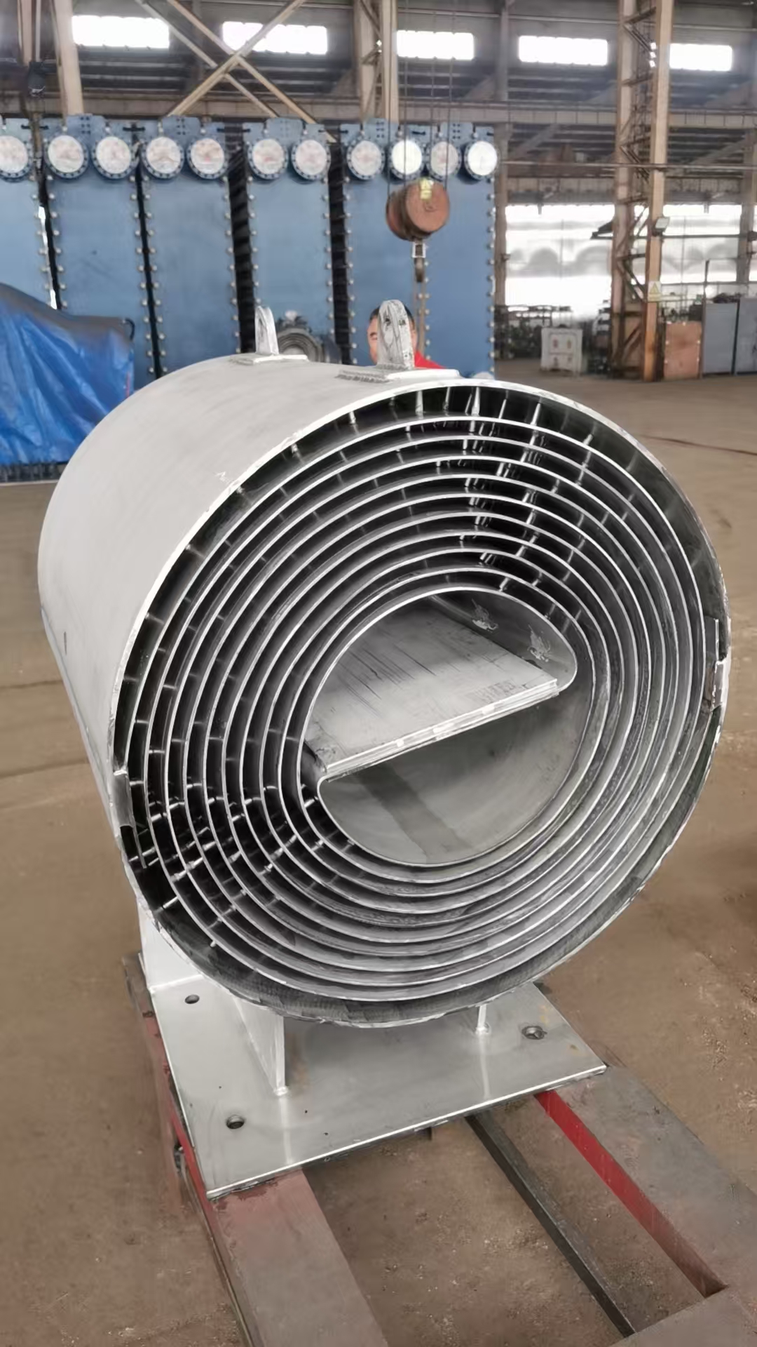 Spiral plate heat exchanger