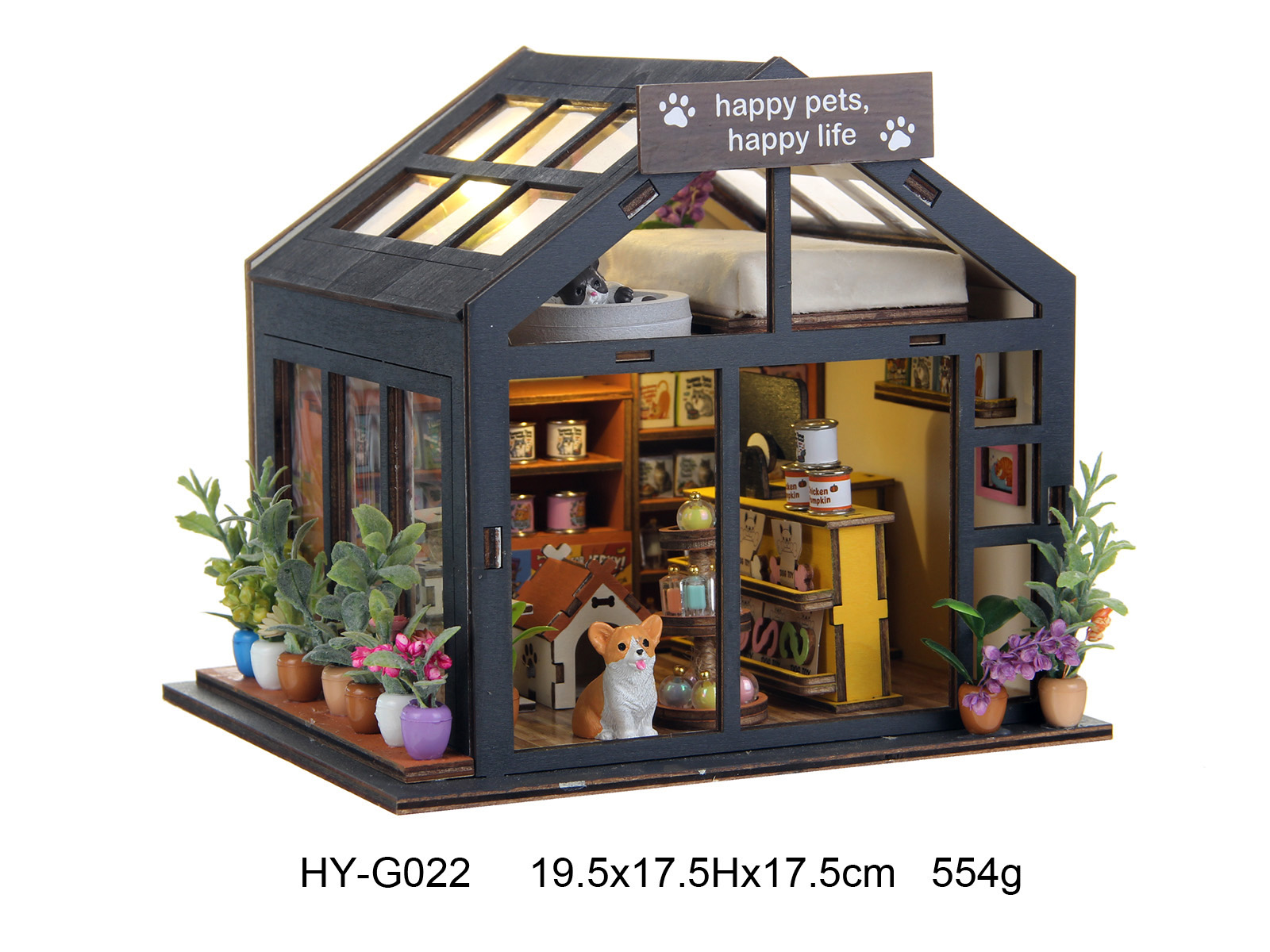 Wood Mini Pets House