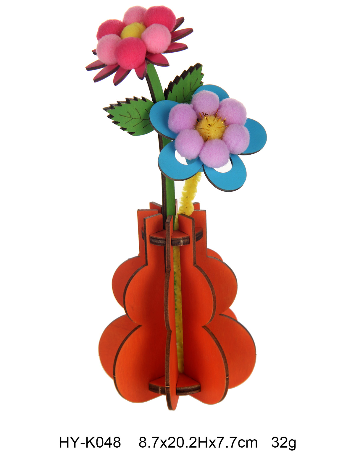 Wood DIY Flower Puzzle.
