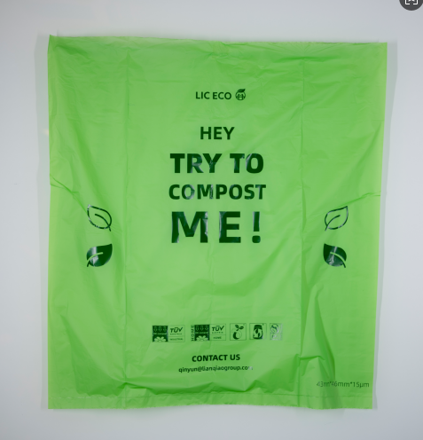 Biodegradable drawstring bag