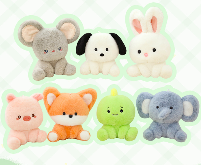 Cute Super Soft Plush Bear Companion Doll Table Partner for Learning Small Animal Toy