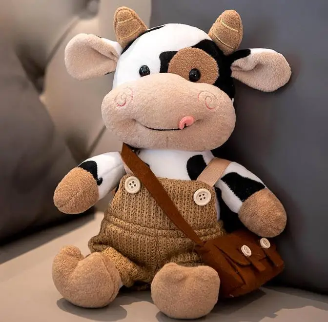 Calf Cow Plush Toys Cute Stuffed Cow Doll Children's Toys Companion Doll Gift for Friends Gift Party