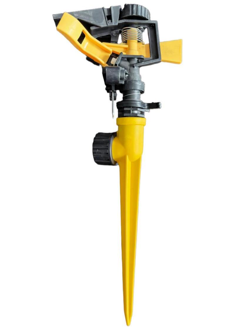 Single-Outlet Adjustable Angle Plastic Nozzle with Plastic Ground Stake