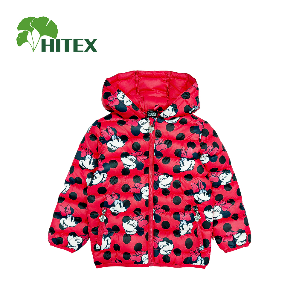 Hitex Girl's Woven Cartoon Printed Jacket With Hood