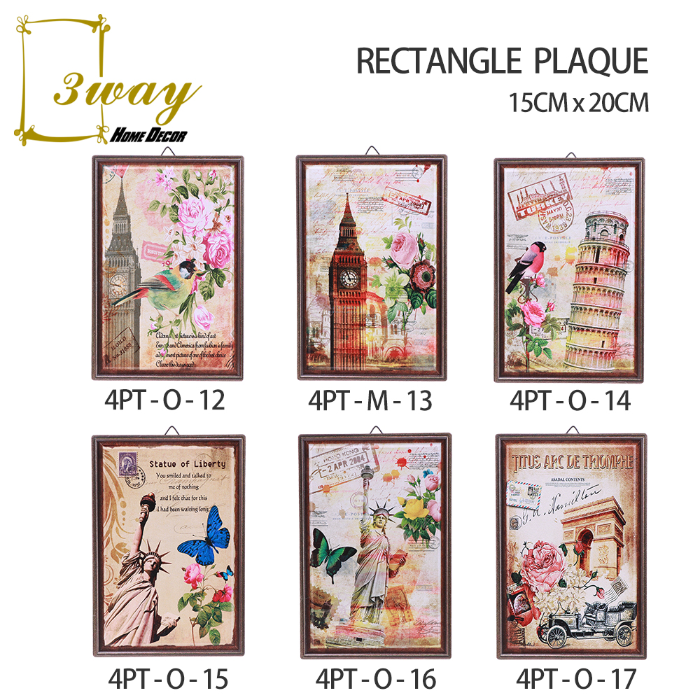 SquareFit Ceramic Standing Ornament Rectangle Shape 15x20 cm