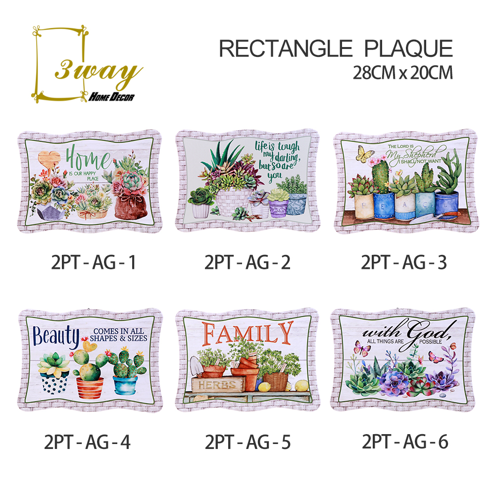 SquareFit Ceramic Standing Ornament Rectangle Shape 20x28 cm