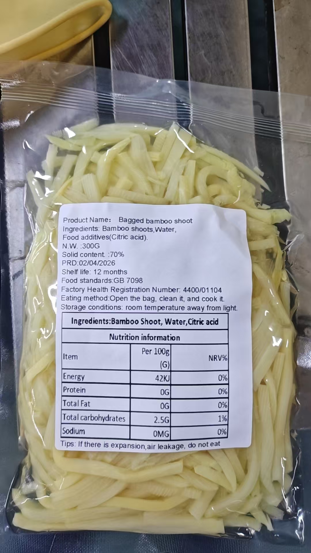 Canned Bamboo Shoots