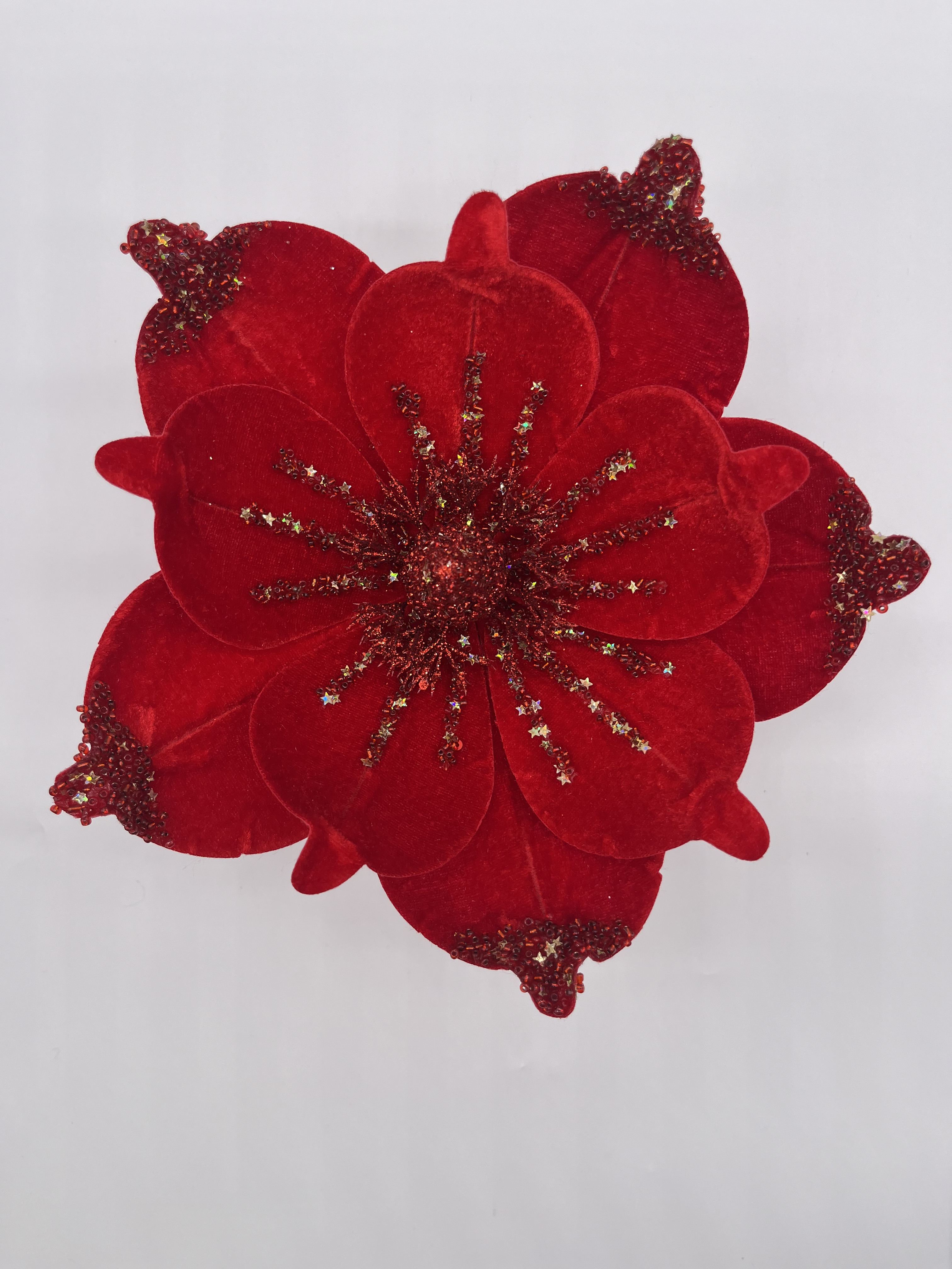 Christmas Poinsettia Flower Picks