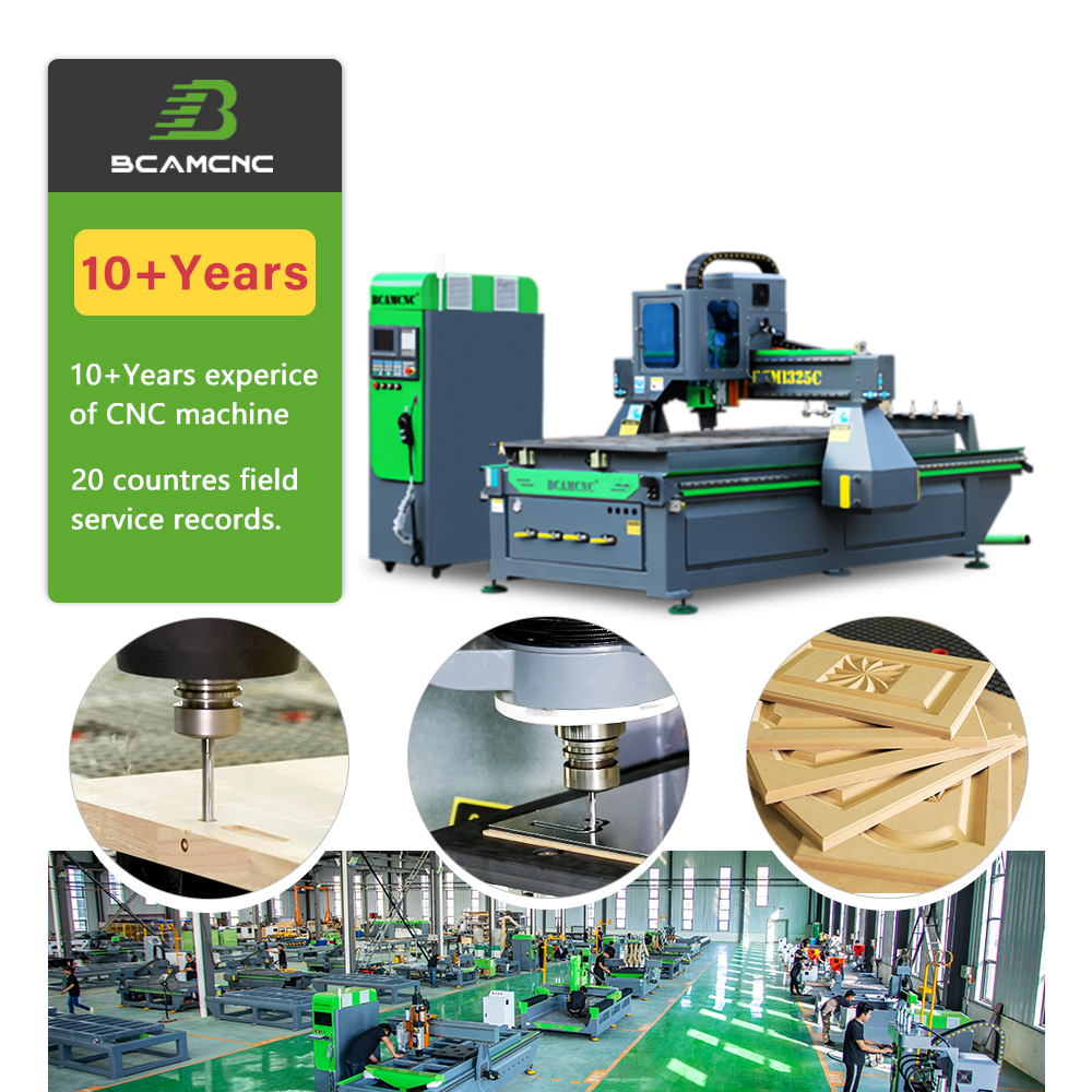 BCAMCNC C Series CNC Router 1325 1530 Atc 3Axis Wood Carving Machine Woodworking Router