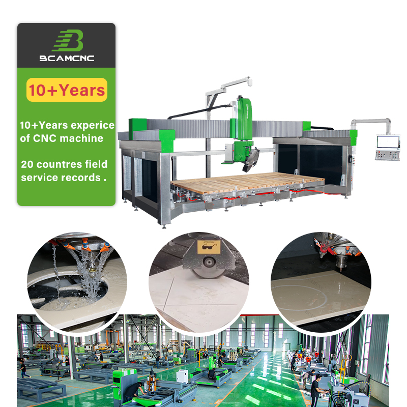 BCAMCNC 5 Axis Stone Cutting Machine to Engrave Letters on Stones Engraving Machine Granite Stone