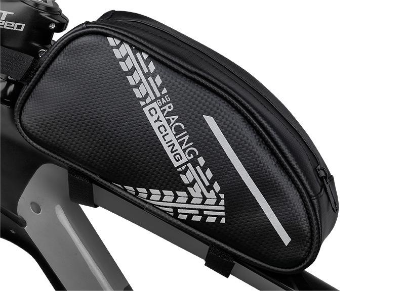 Water-resistant bike top tube bag suitable for mountain bikeoutdoor cycling a practical cycling bag.