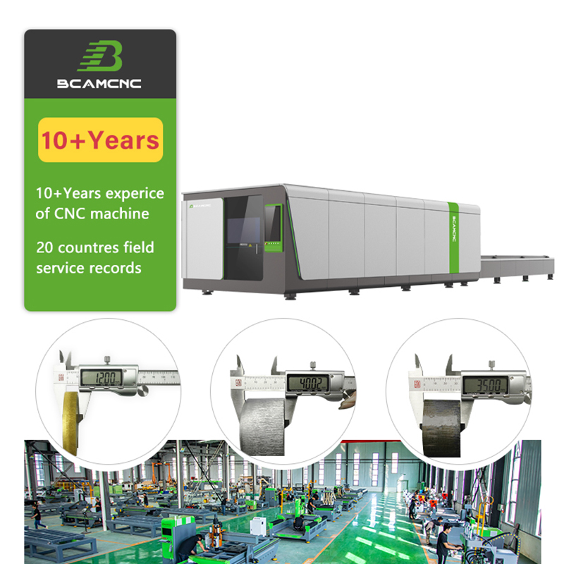BCAMCNC Fully Enclosed Fiber Laser Cutting Machine Metal Steel Cutting Machine With Exchange Table
