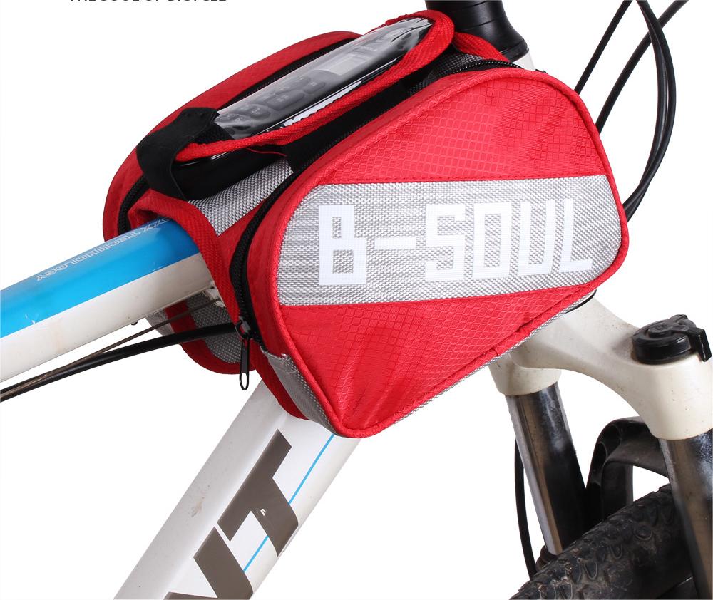 Bicycle bag mountain bike bag bicycle accessory touchscreen bag saddle bag upper tube bag