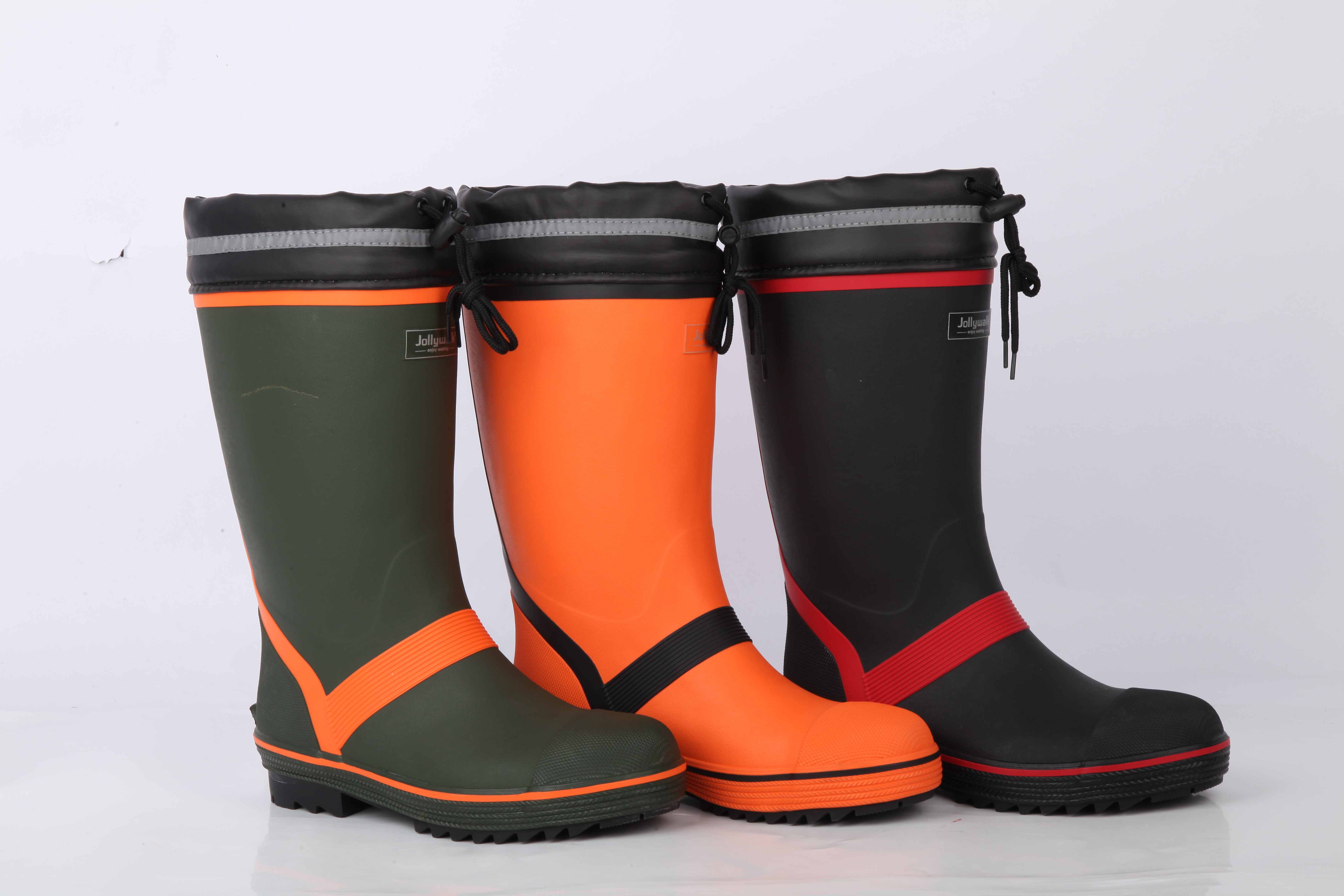 Rubber safety shoes