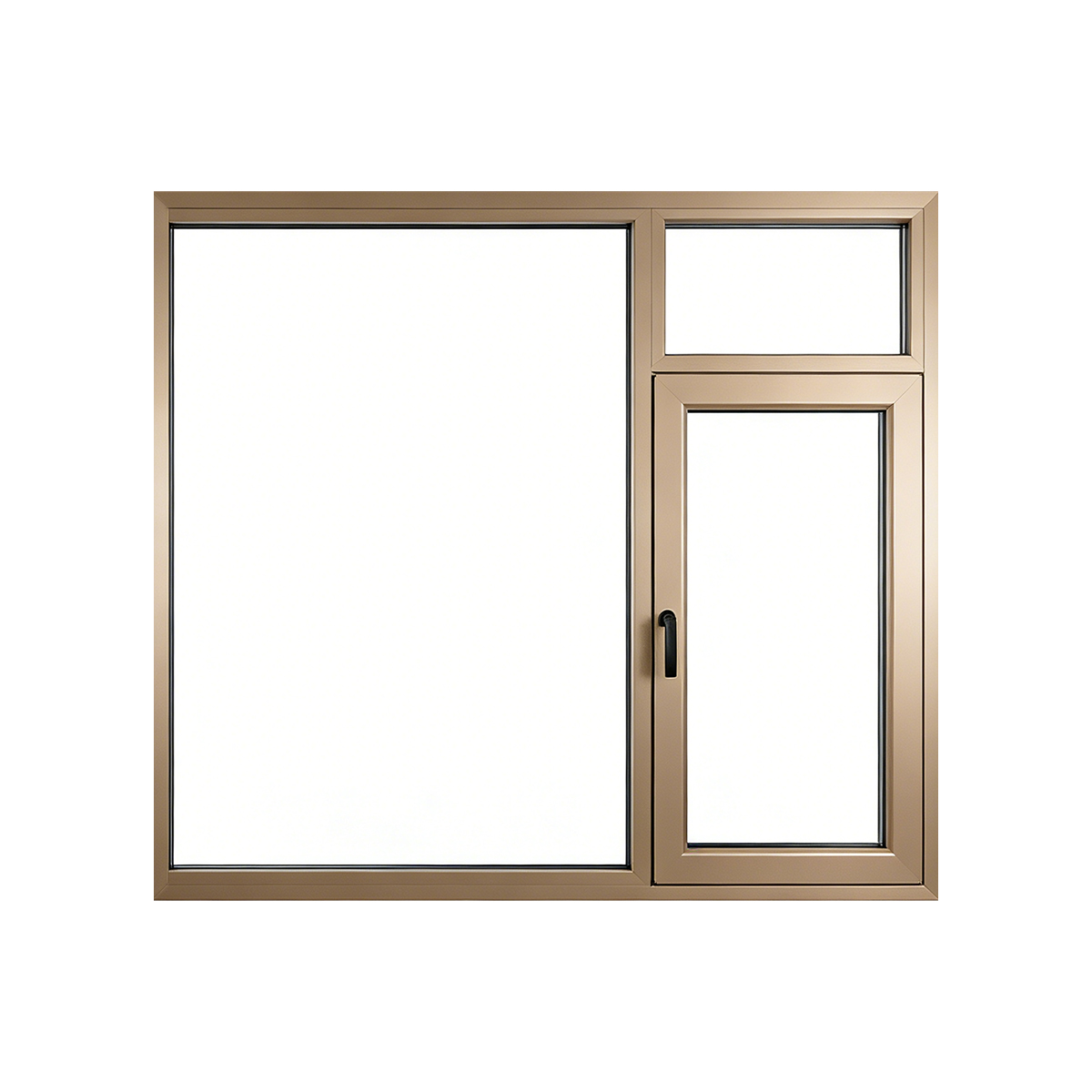 YH95B Thermal Break Alumiumn Windows 5mm+14A+5mm+14A+5mm