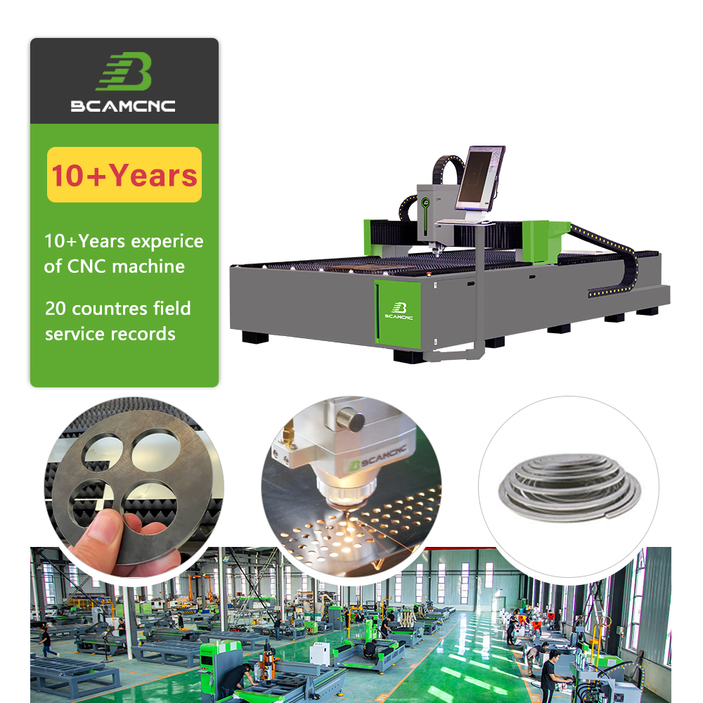 BCAMCNC Fiber Laser Cutting Machine for Metal Pipe Stainless Steel Sheet Cutting Machine