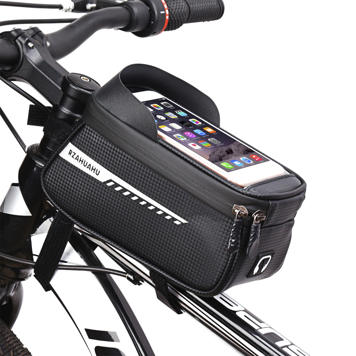 Bicycle bag mountain bike bag bicycle accessory touchscreen bag saddle bag upper tube bag