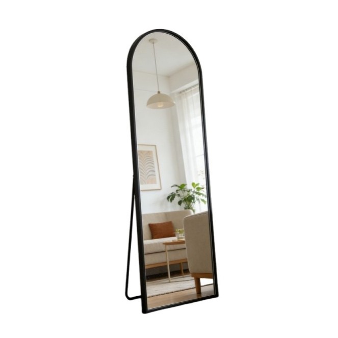 Minimalist Arched Floor Mirror