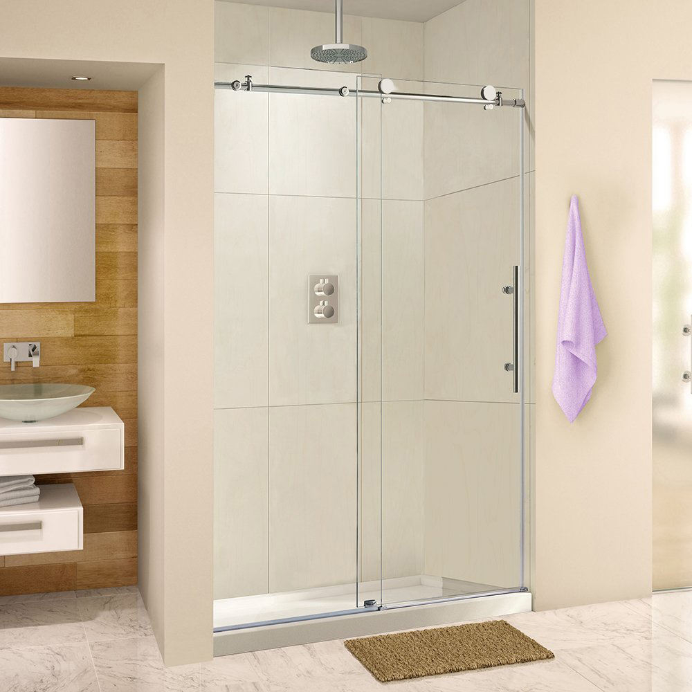 Frameless tempered glass shower room modern bathroom system partition sliding door accessories