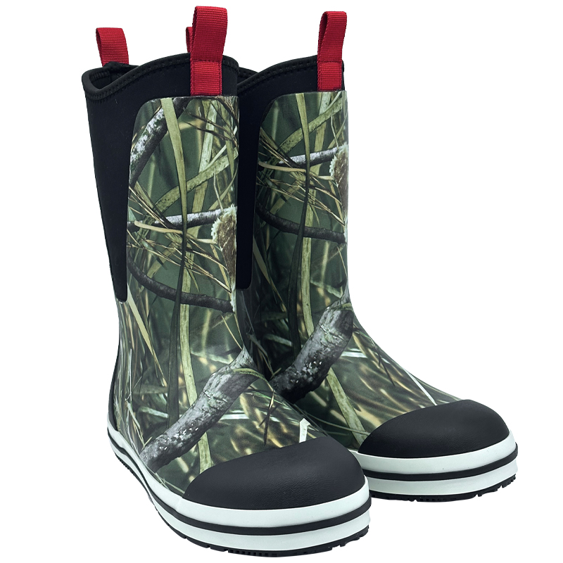 Rubber rain boots