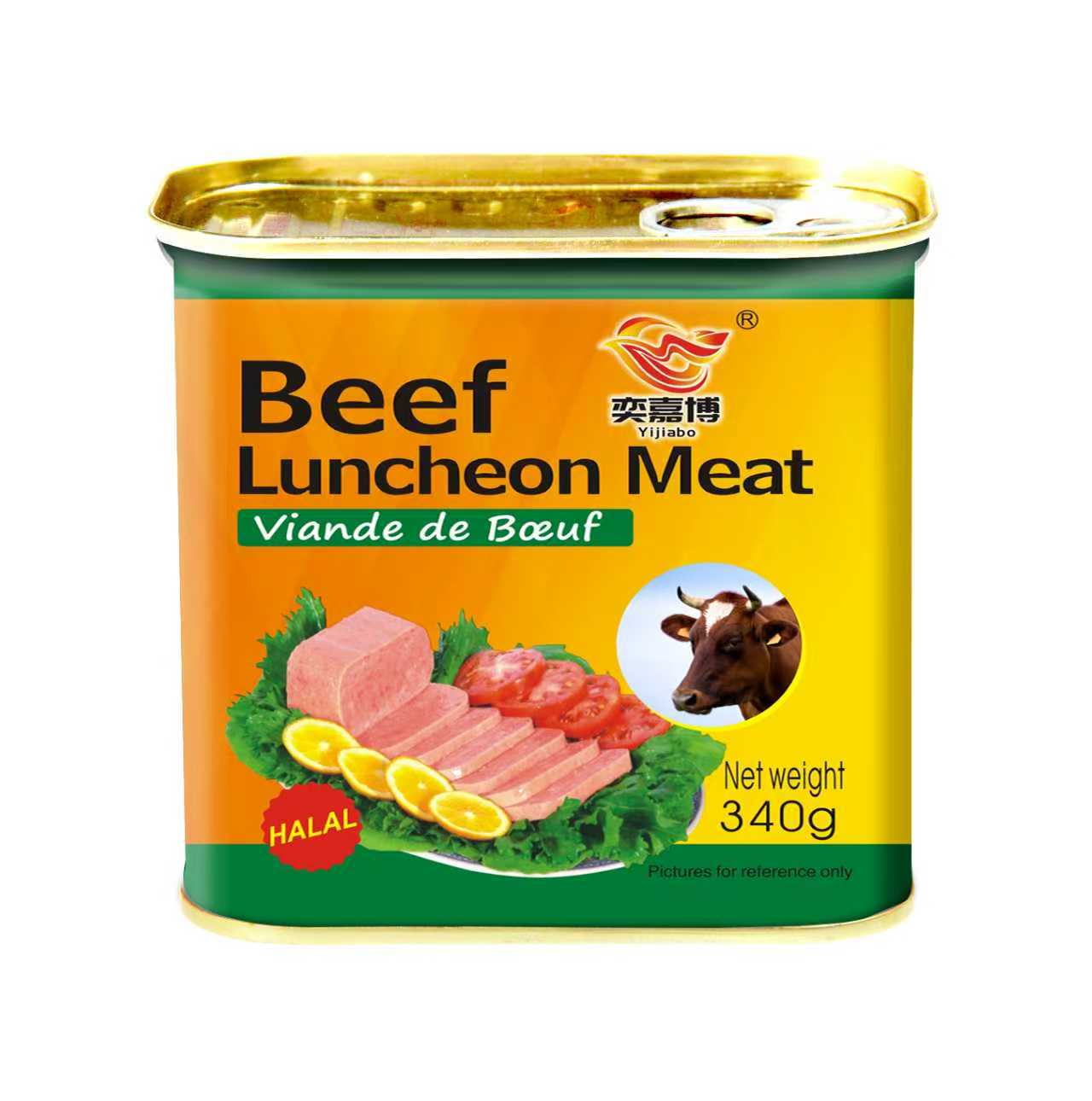 Canned beef luncheon meat