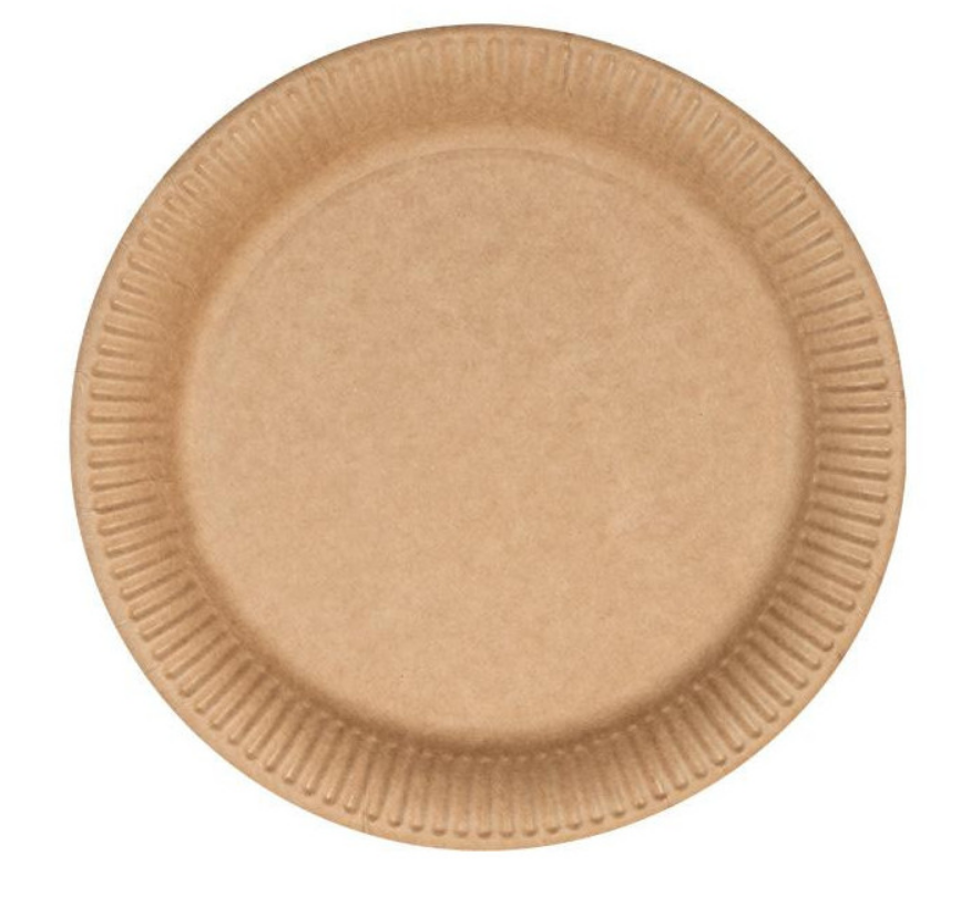 Kraft paper plate